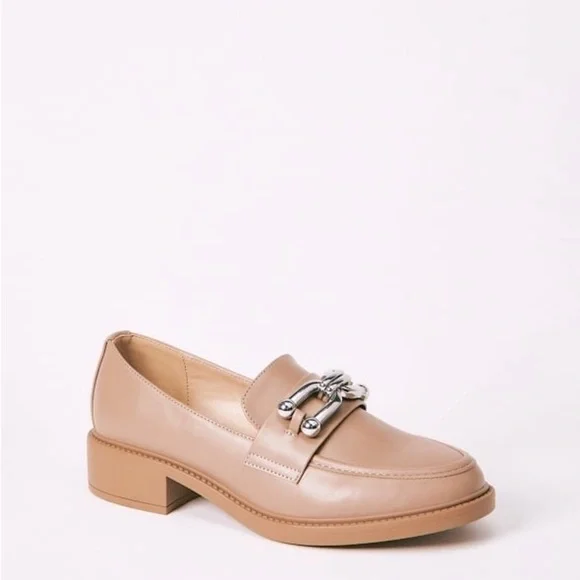 SHOEDAZZLE Women’s Camille Slip-On Loafer Tan Loafers Lug Sole Shoes Size 11 New - Picture 5 of 10